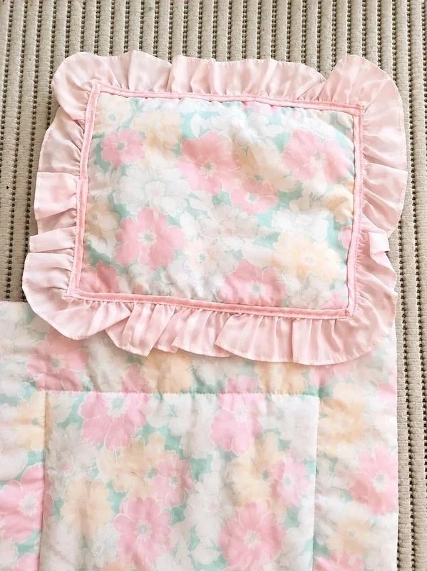 Caprice brand pillowcase and blanket for doll – photo 4